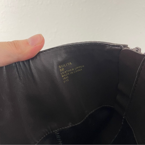 RALPH LAUREN Dark Brown Suede Leather Sulita Harness Tall Knee High Riding Boots - Picture 10 of 12